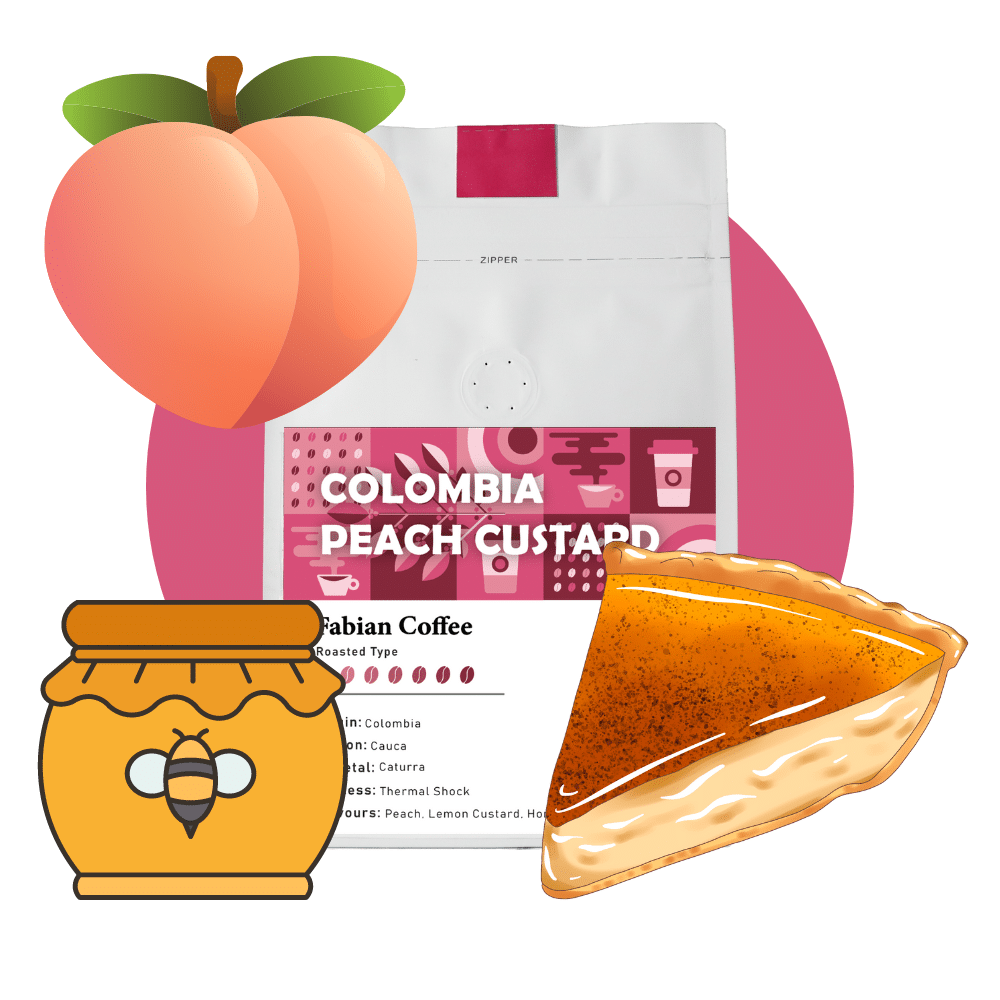 Colombia Peach Custard